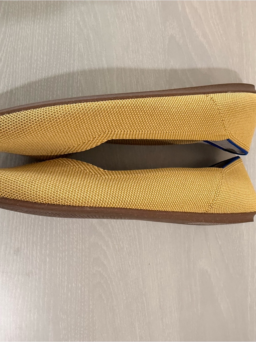 Rothy's Mustard Mustard Yellow Pointed Knit Flats - Picture 5 of 10